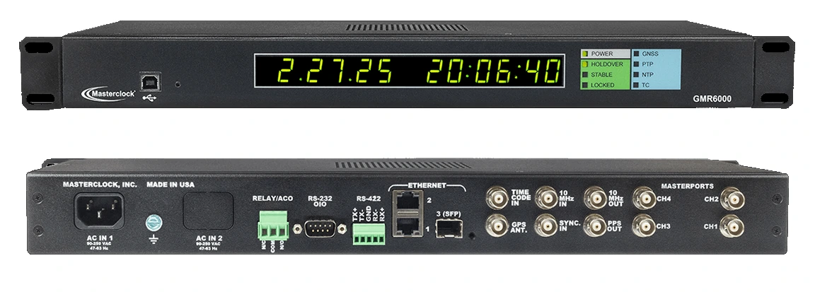 GMR6000 PTP Master Clock